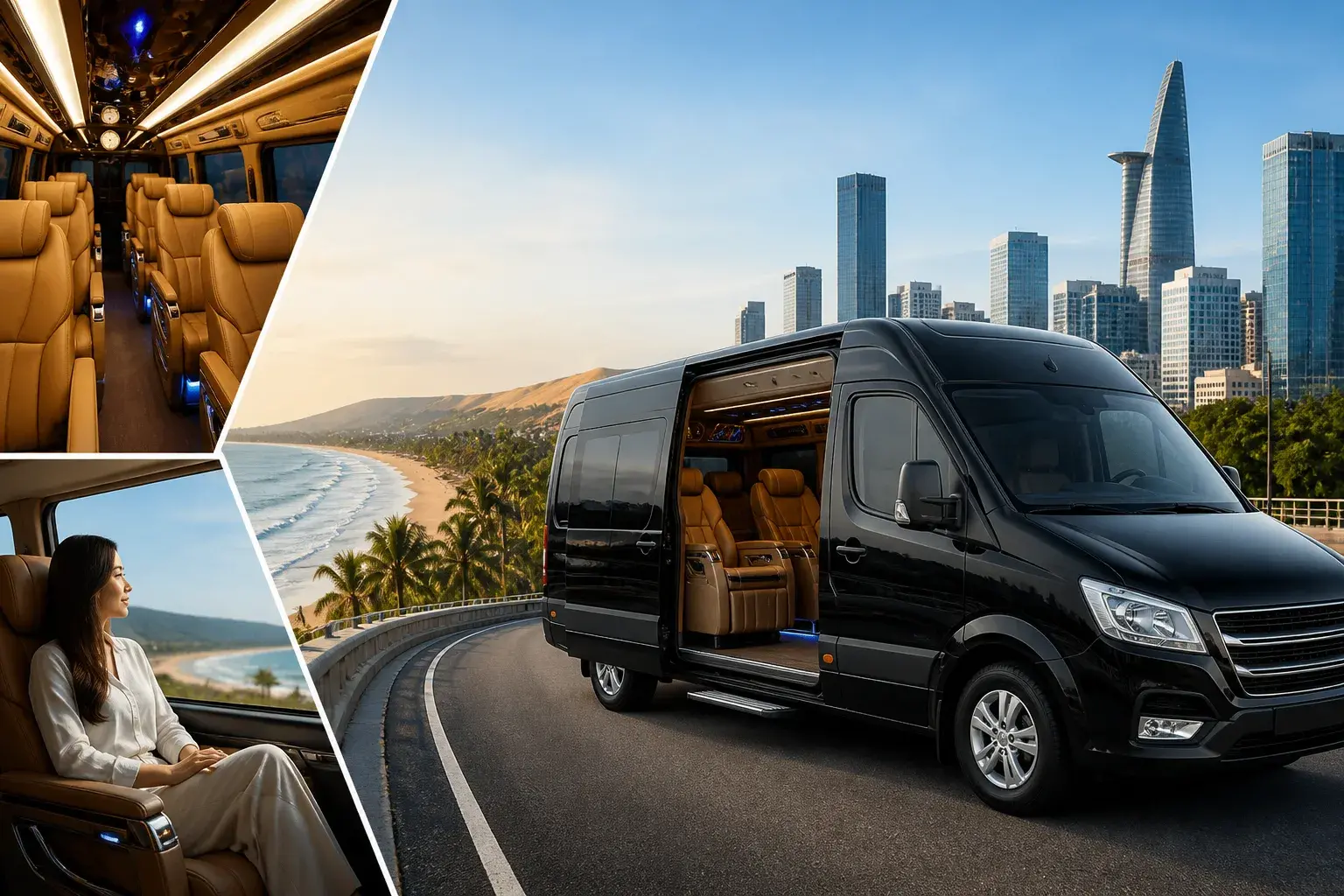 Vé xe limousine Sài Gòn - Mũi Né: tiện nghi, dễ đặt