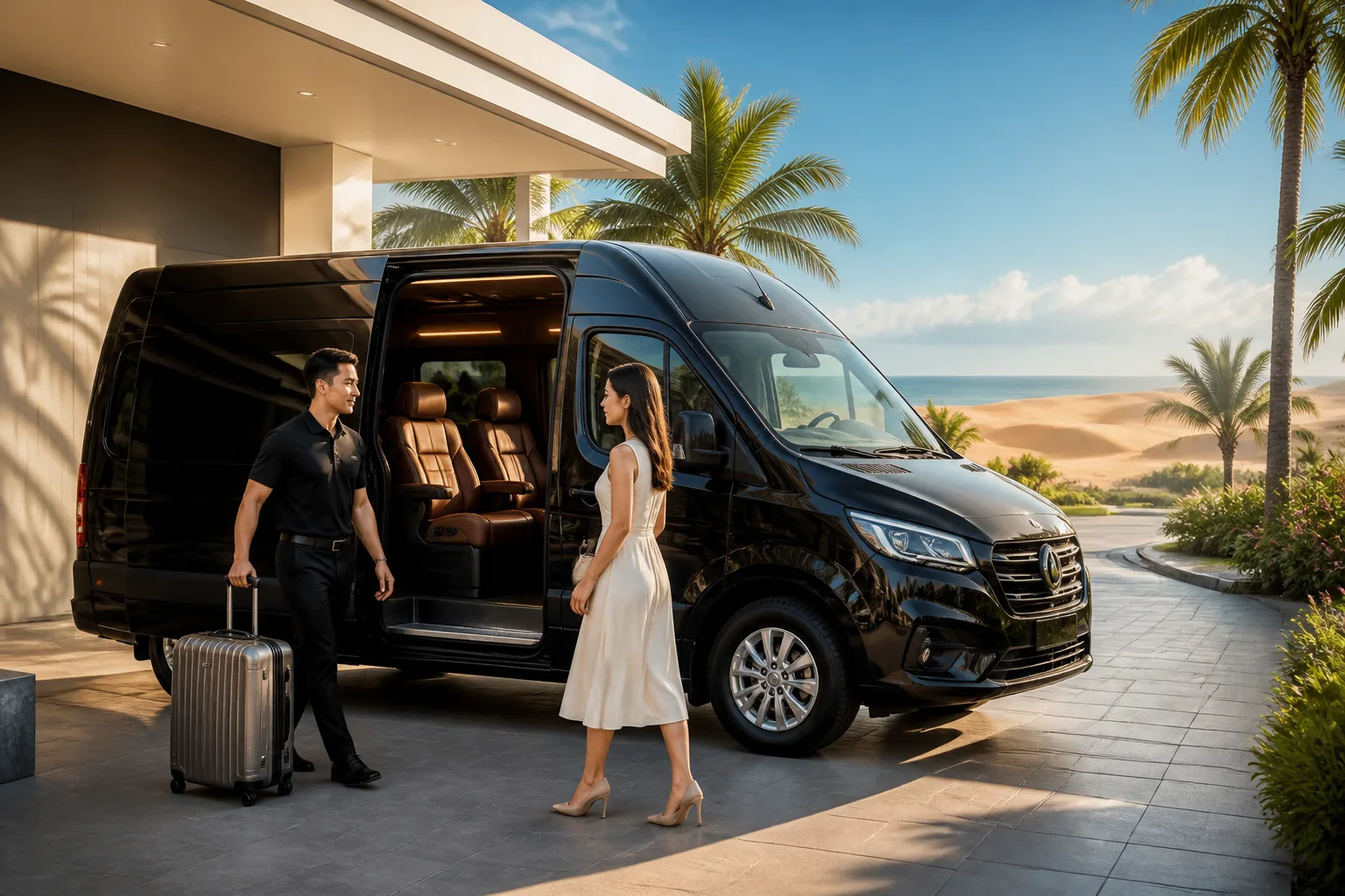 Xe limousine đưa đón tận nơi Sài Gòn - Mũi Né